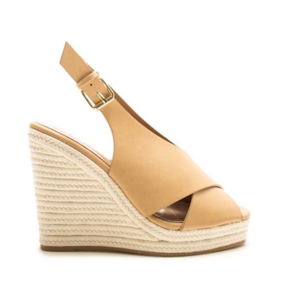 Slingback Espadrille Wedges in Toffee - Picture 8 of 8